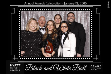 The teams from the Grand Hyatt Seattle and Hyatt Olive 8 joined together for an evening of fun with their friends and family, including a photo booth from PartyBoothNW - Tonight We PartyBooth! Seattle Photo Booth ©2018 PartyBoothNW.com